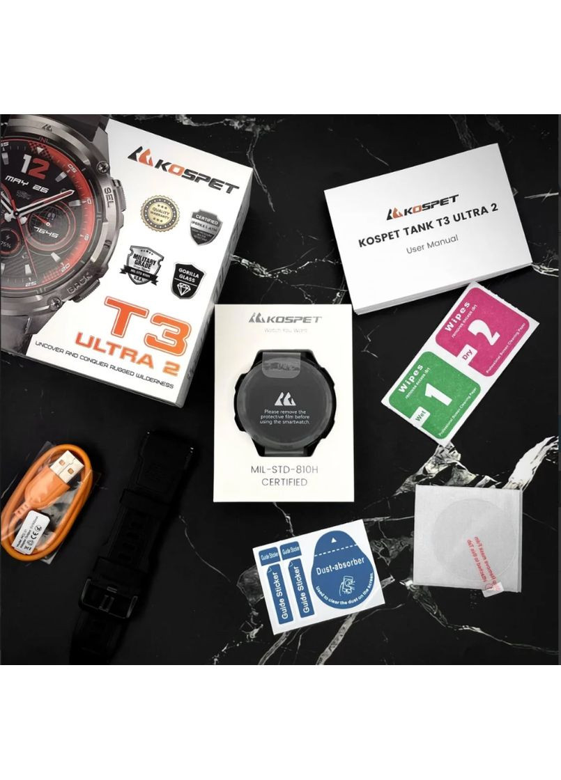 Смарт-часы TANK T3 ULTRA 2 Black Kospet (360564375)