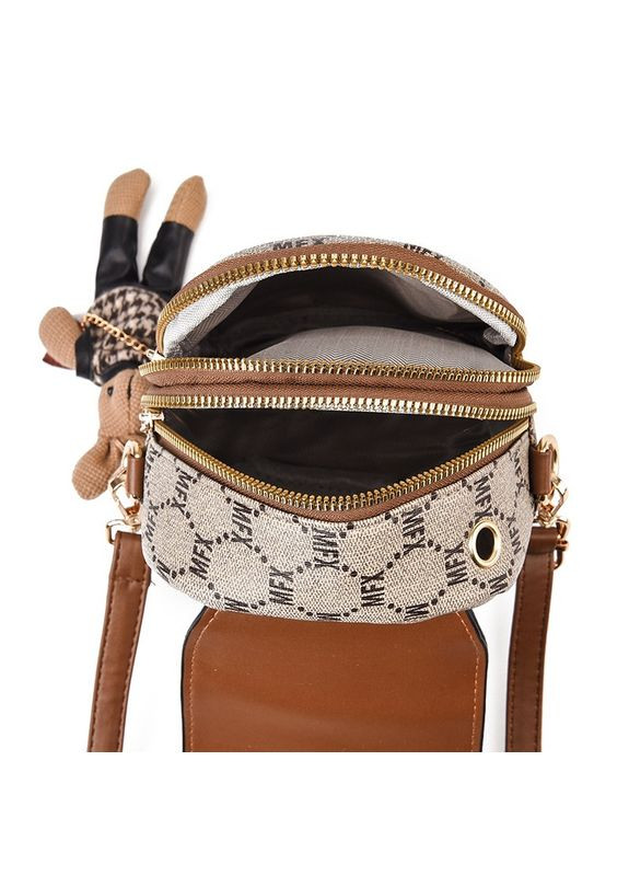 Женская сумка компактная длинный ремешок Live Brown Italian Bags (298487283)