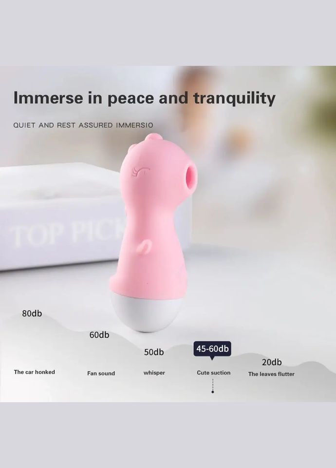 Вакуумний стимулятор клітора, Стимулятор орального сексу, Вакуумно-хвильовий масажер No Brand (316630610)