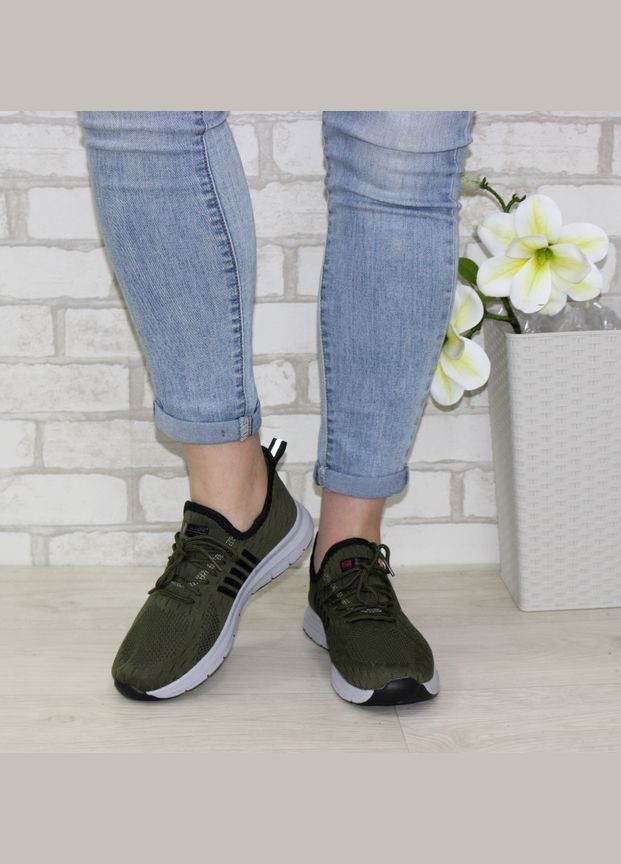 Жіночі кросівки Fashion хакі (325404132)