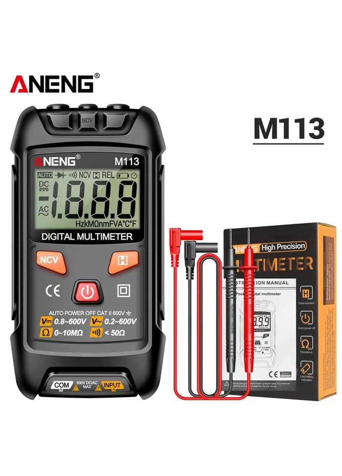 Компактний цифровий мультиметр M113 з автоматичним діапазоном Aneng (303401440)