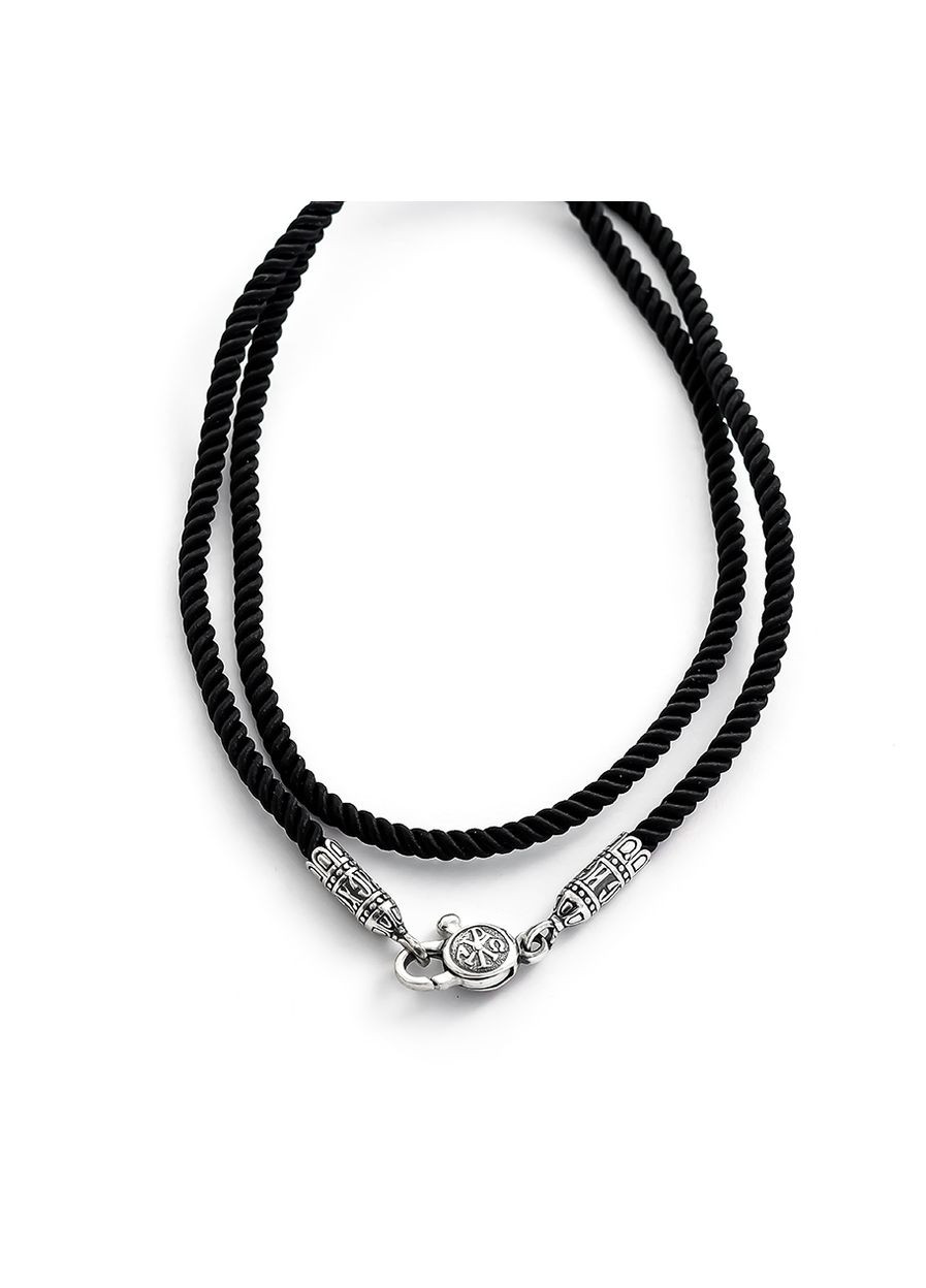 Шелковый шнурок спаси и сохрани 9332 SE, размер Maxi Silver (337133091)