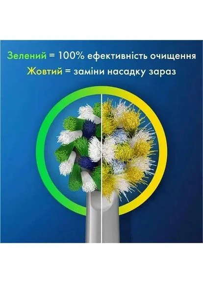 Змінні насадки для електричної зубної щітки Cross Action 4 шт, зубні насадки орал бі Oral-B (383881794)