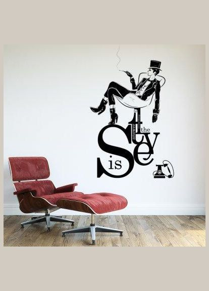 Вінілова інтер'єрна на стіну та шпалери «Стильна» з оракалом 133х210 Кавун наклейка (316190289)