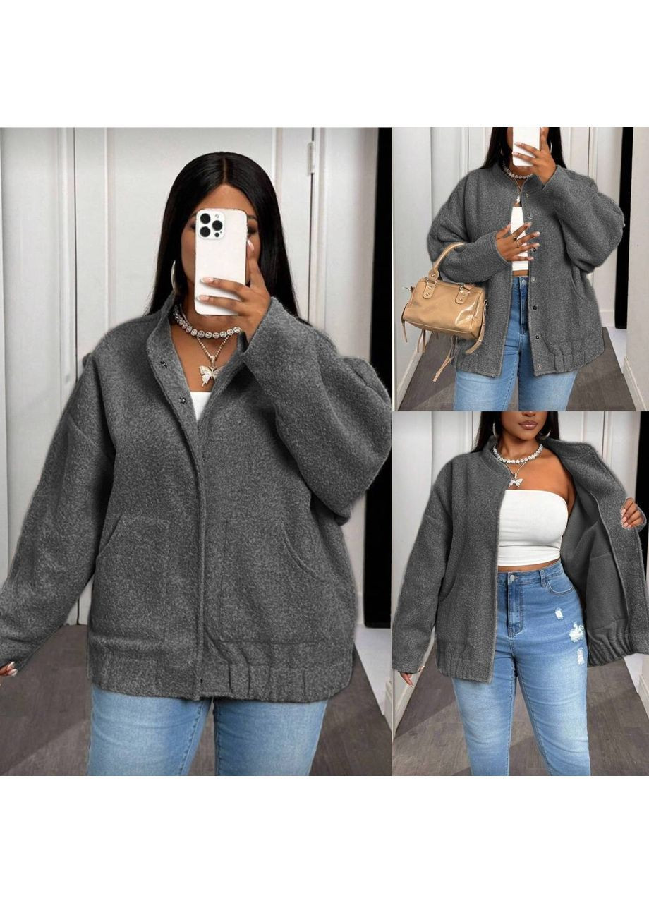 Бомбер женский букле Style Point на пуговицах (364672823)