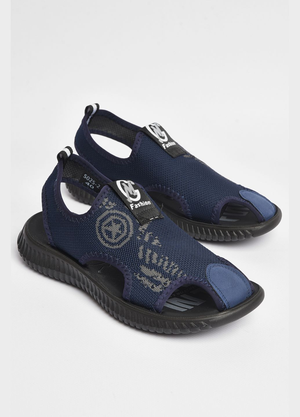 Темно-синие пляжные сандалии мужские темно-синего цвета Let's Shop