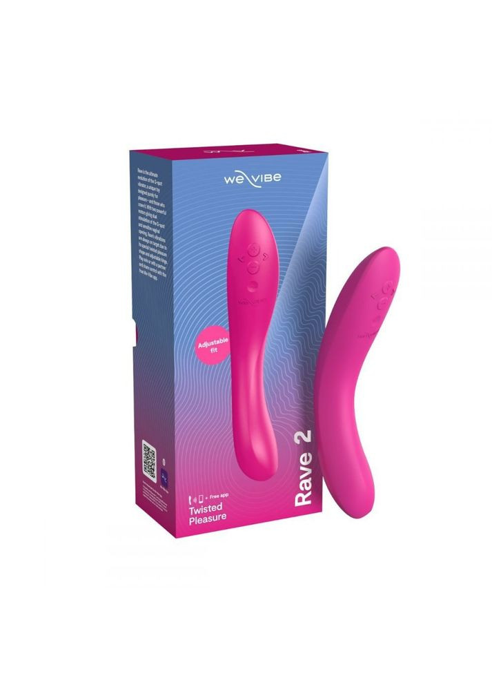 Вібратор для точки G Rave 2, силіконовий, рожевий, 19.3 х 3 см We-Vibe (303892671)