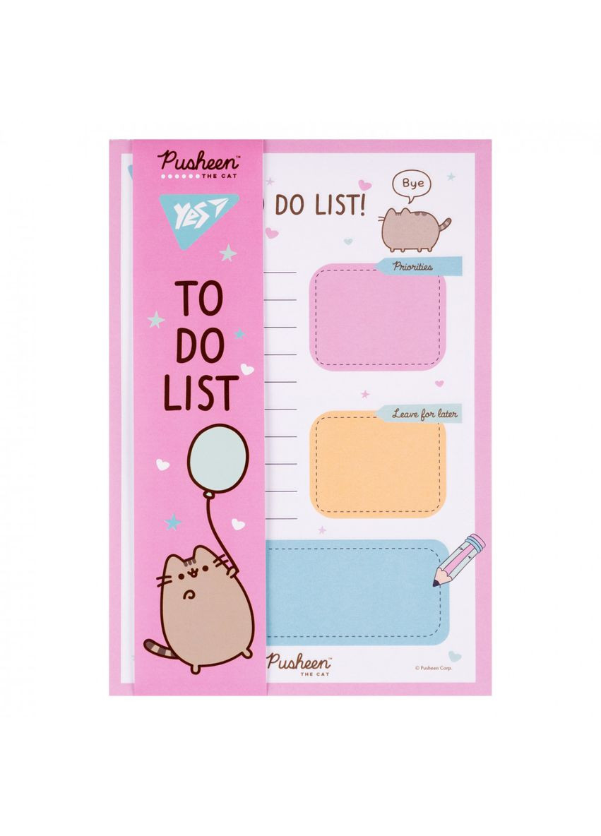 Бумага для To Do Pusheen 170339 52 листа Yes (364757170)