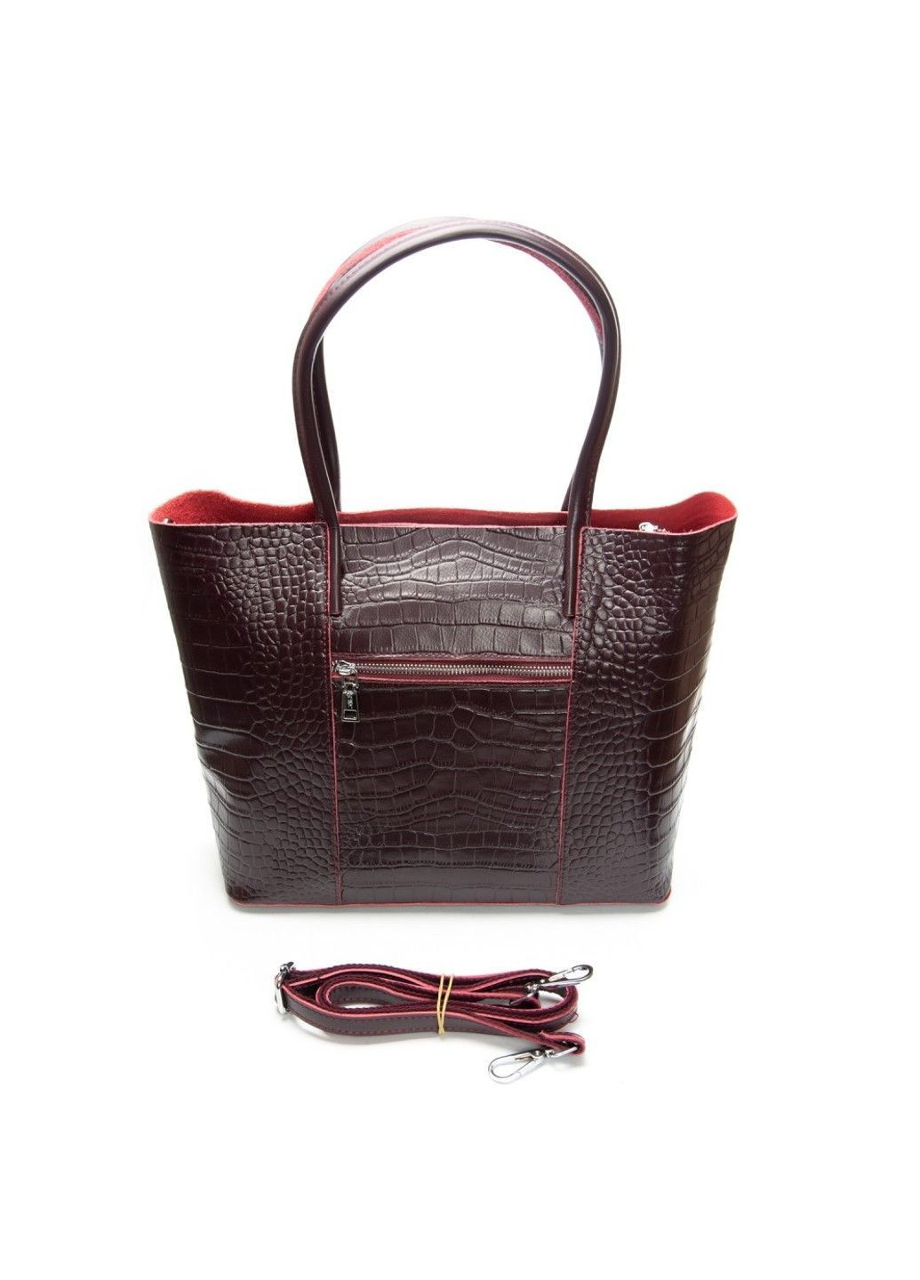 Жіноча шкіряна сумка 00109 bordo Alex Rai (366092209)