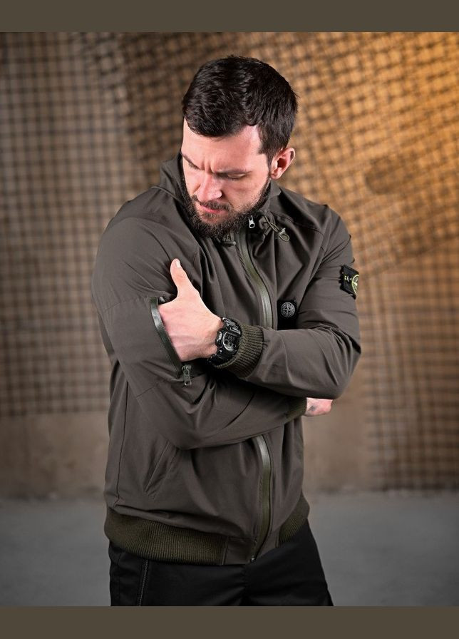 Оливковая (хаки) демисезонная ветровка Freedom