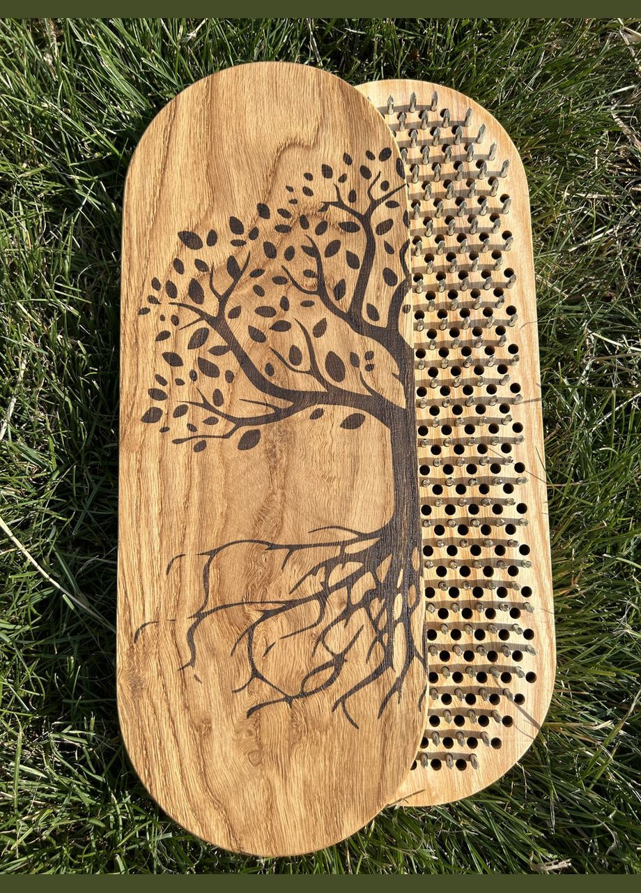 Доска Садху шаг 10 мм для начинающих. Доска с гвоздями. Sadhu board. Handmade (361384755)