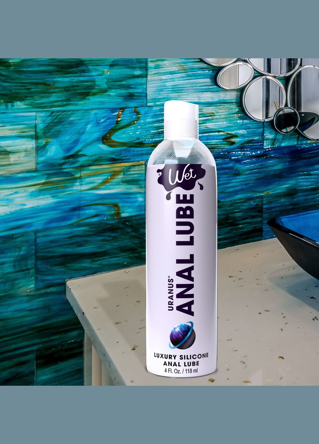 Анальний лубрикант Uranus 118 мл, на силіконовій основі Wet (297134698)