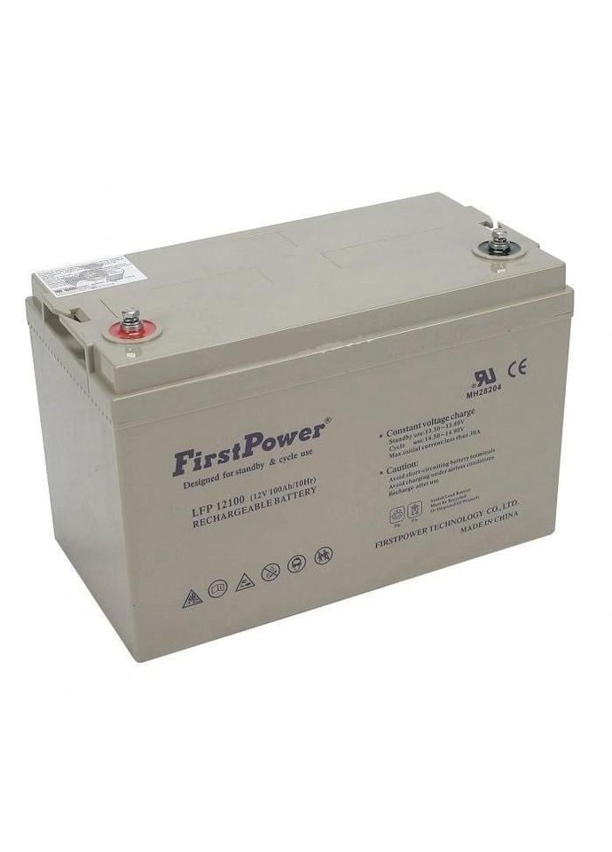 Акумулятор гелієвий Power LFP12100G 12/100Ah — 12 вольтів 100 Ампергодинників First (283022542)