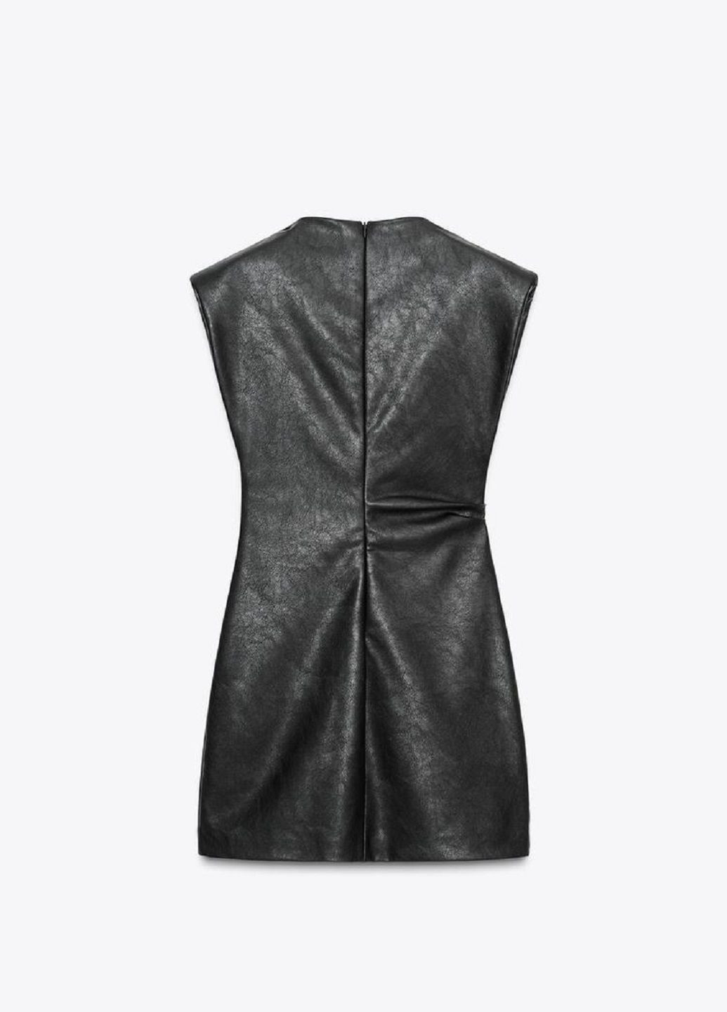 Черное платье Zara однотонное