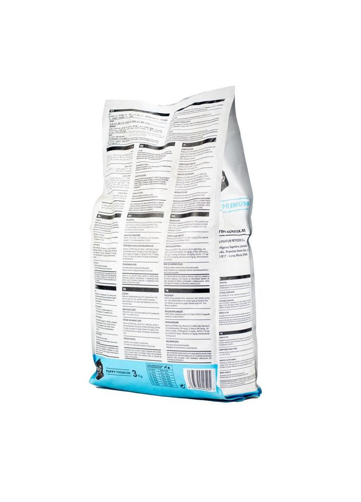 Сухой корм для щенков всех пород PUPPY PREMIUM с курицей и рисом, 3 кг (*) AMITY (304424375)