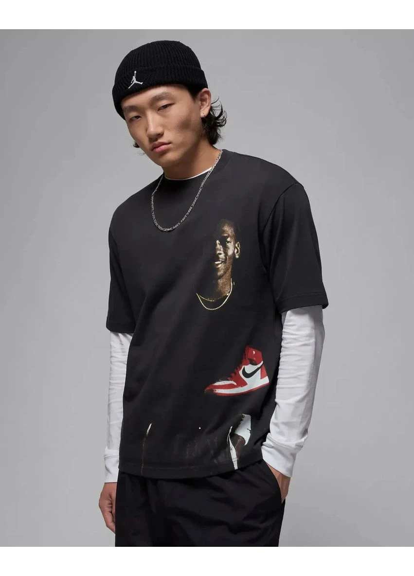 Комбінована футболка men's crew-neck t-shirt hq2666-045 Jordan