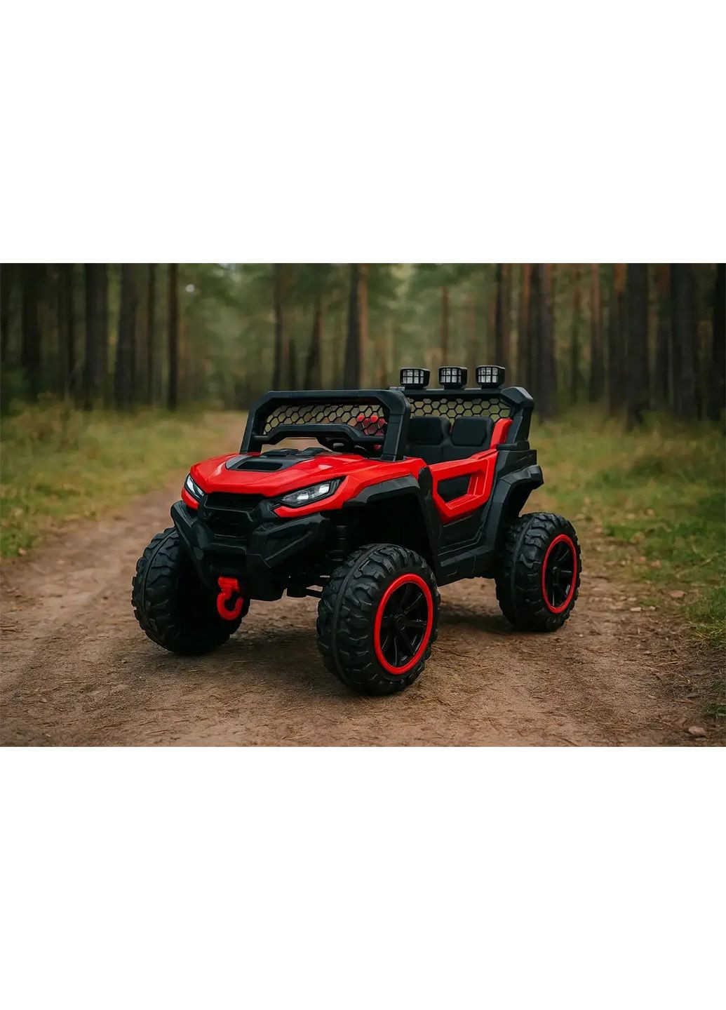 Детский Электромобиль 4 мотора по 25Вт MP3-плеер VOLSO аккумулятор 12V 7Ah от 3-8 лет с пультом Красный/Черный No Brand (358516731)