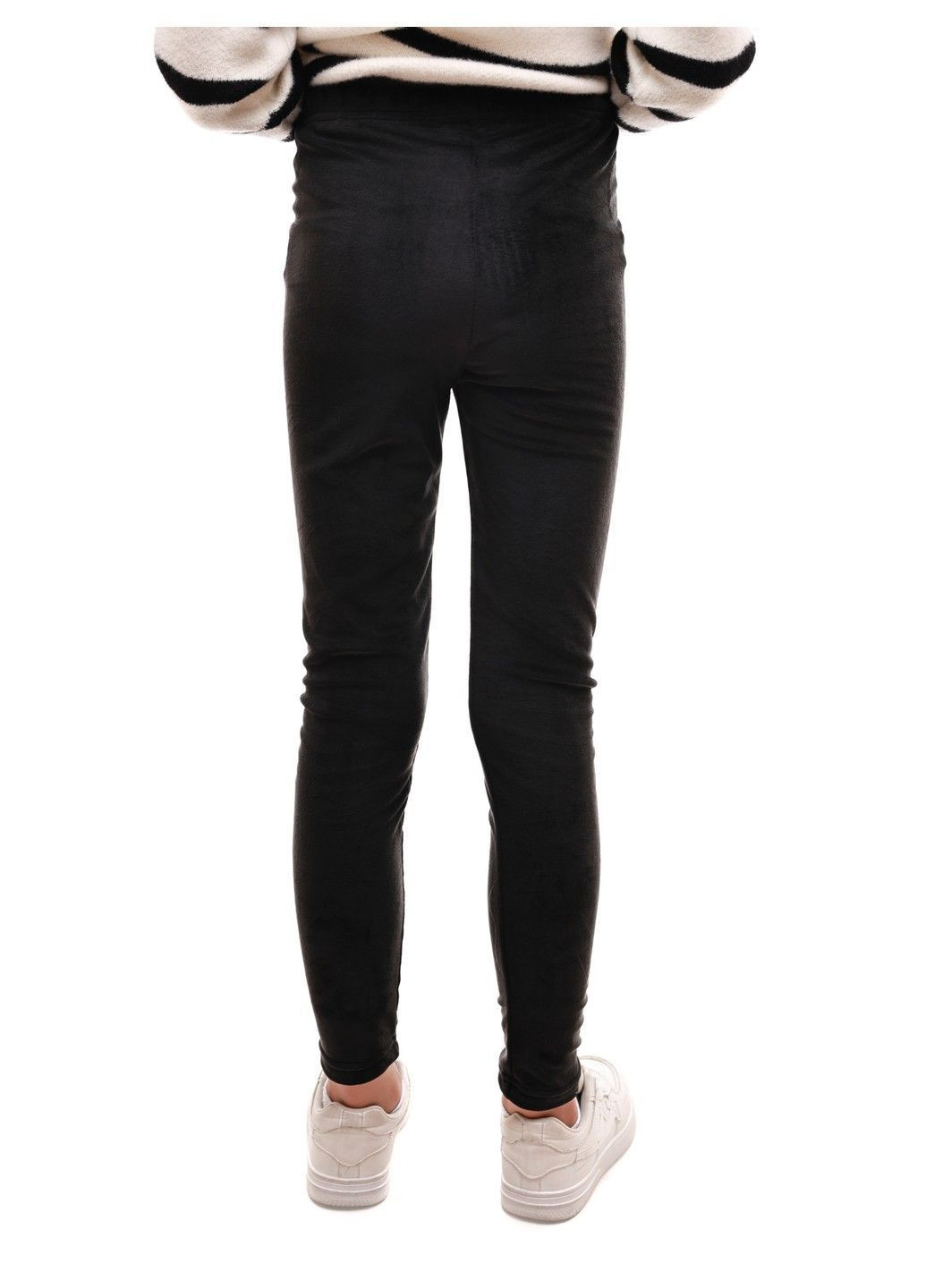 Черные зимние лосины для девочки подростка No Brand