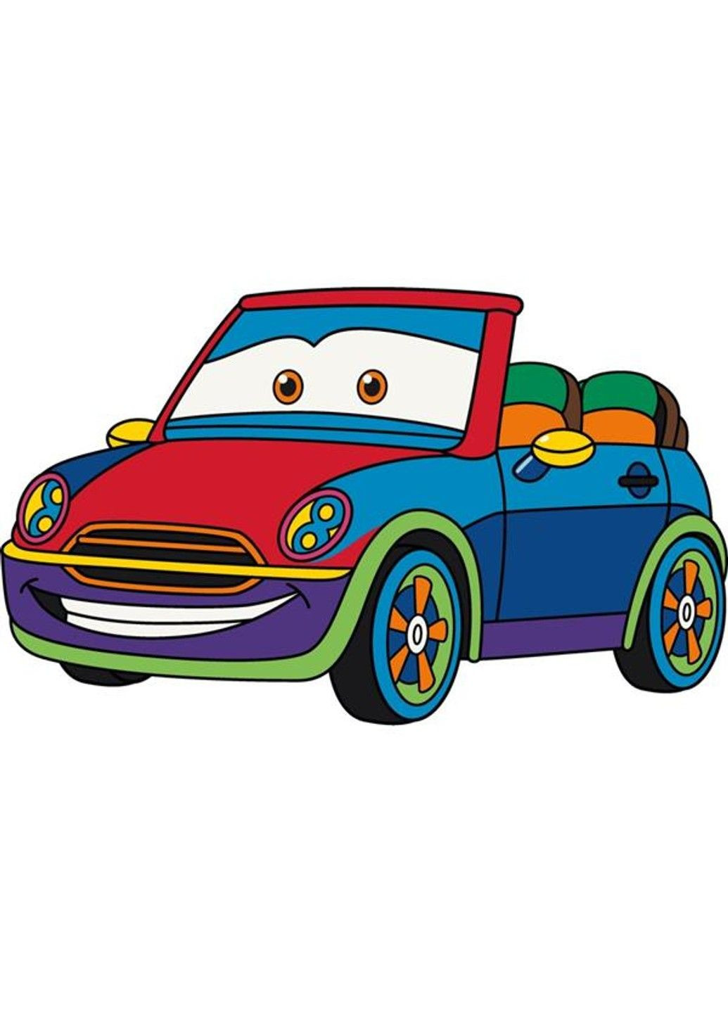 Дитяча розмальовка Машинка для прогулянки 25х30 см (15120-AC) Artcraft (331299803)