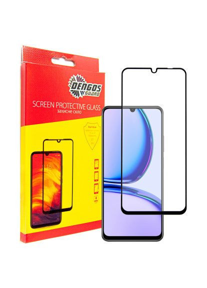 Стекло защитное Realme C53 (black) (TGFG-339) DENGOS Realme C53 (black) (366659257)