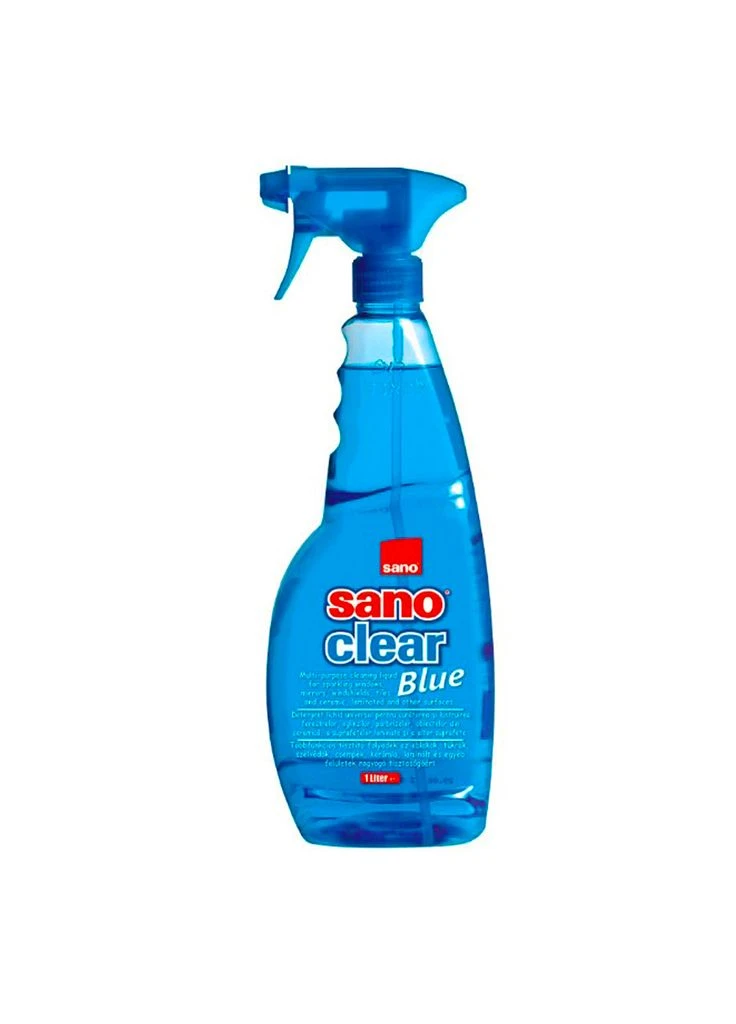 Засіб для миття скла Clear Blue 1 л (7290005425646) Sano (392057946)