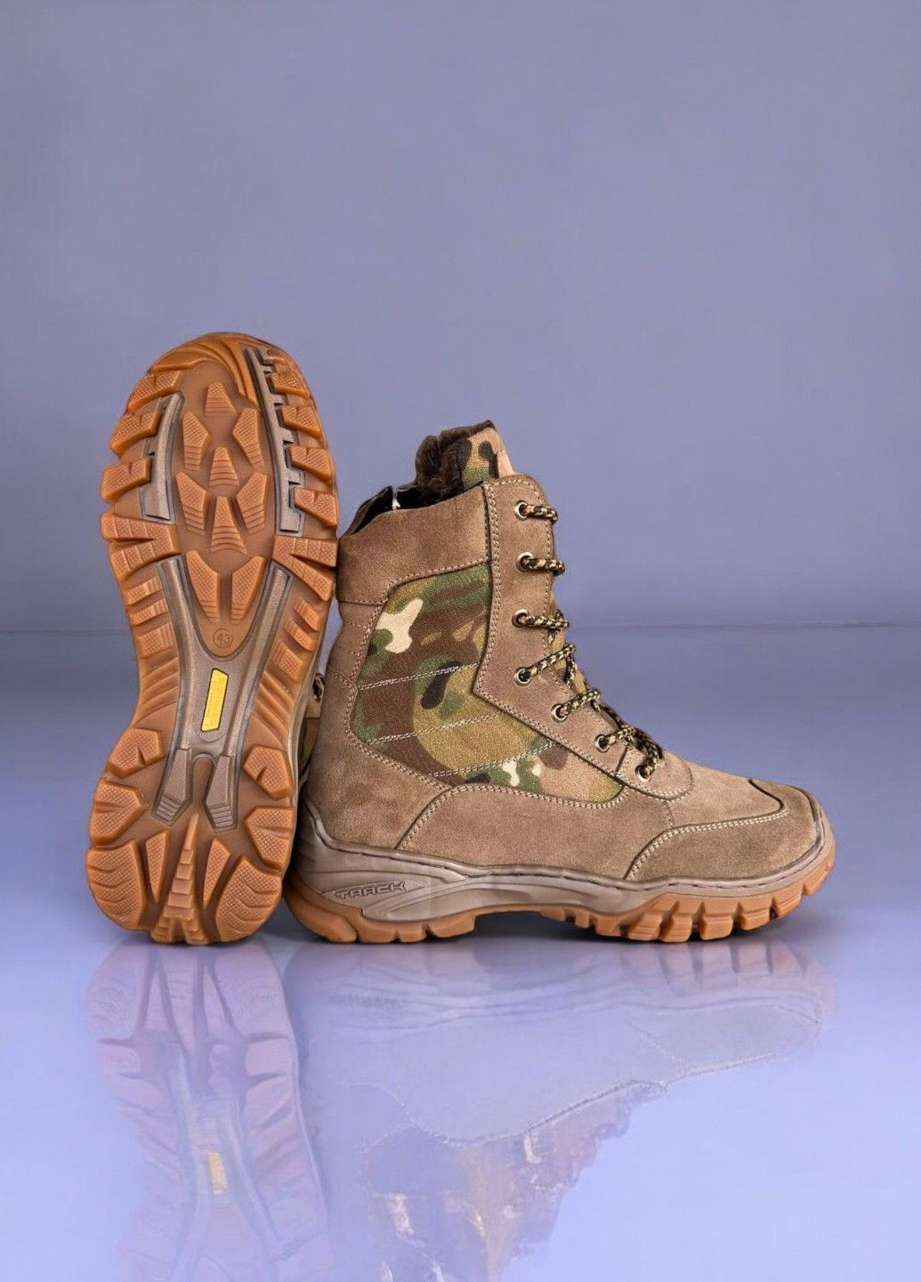 Берцы Мужские Демисезонные Тактические. 36-49р Коричневые. Полностью Натуральная кожа! DSDM-1013 No Brand (301148015)