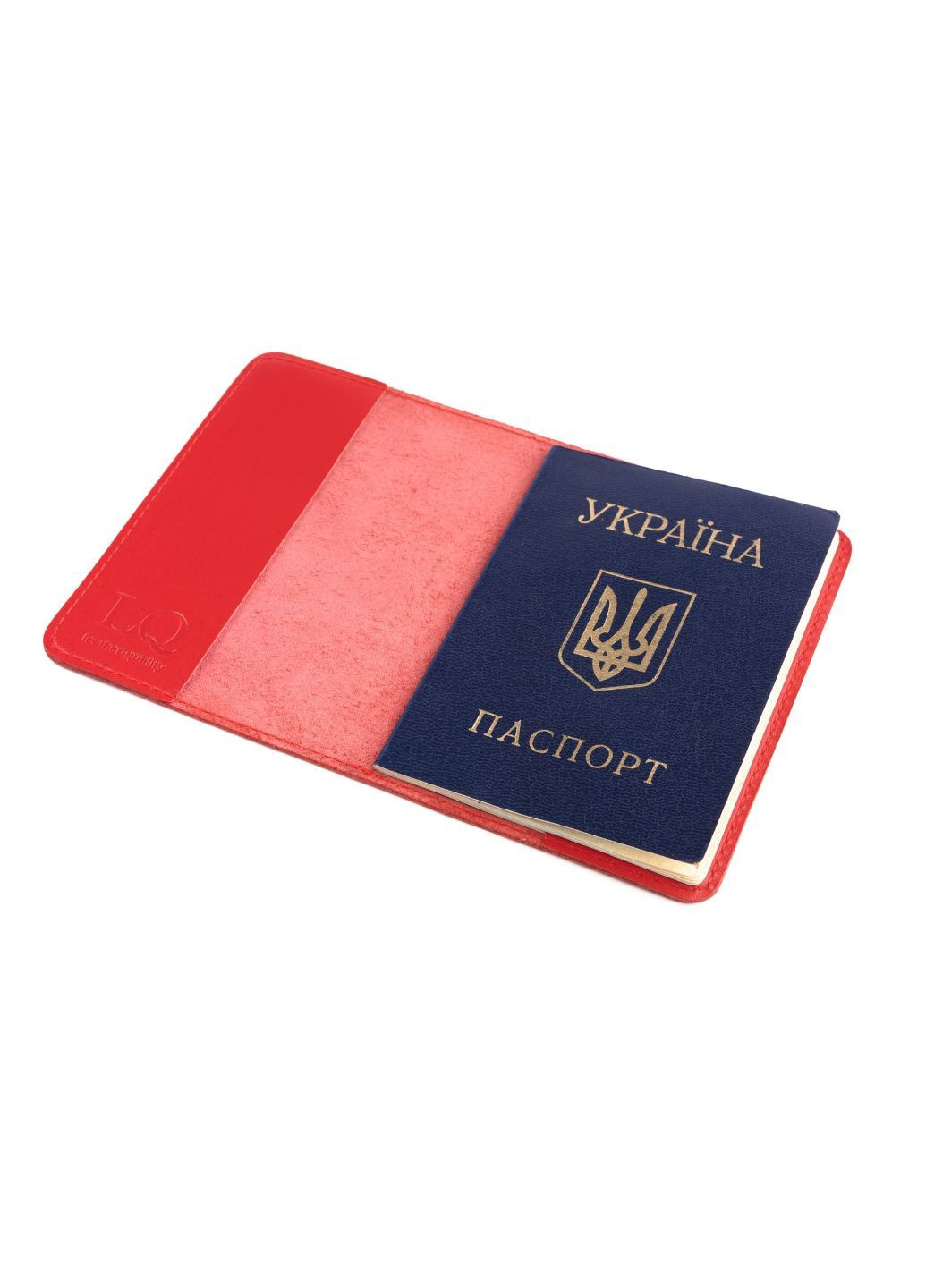 Обкладинка для паспорта натуральна шкіра (Червоний) LQ 101230 (278649327)