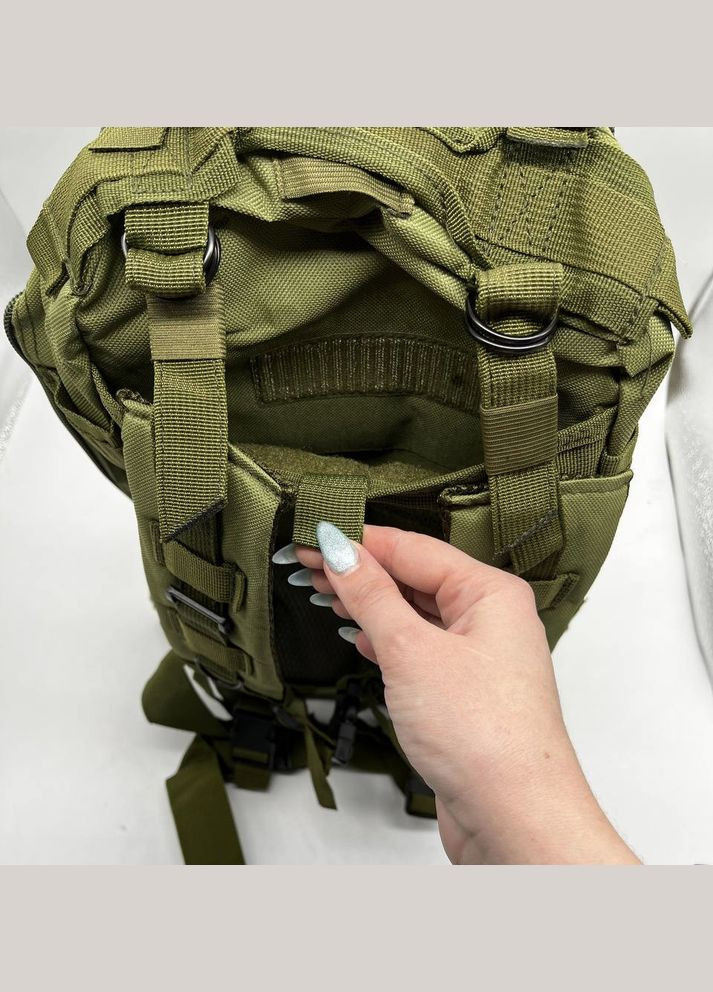 Рюкзак тактичний військовий B02 600D зелений олива No Brand (299460951)