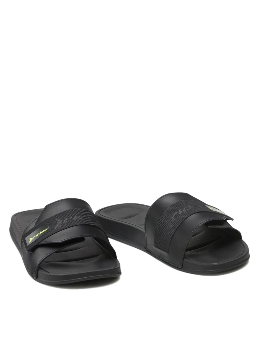 Черные шлепанцы Rider