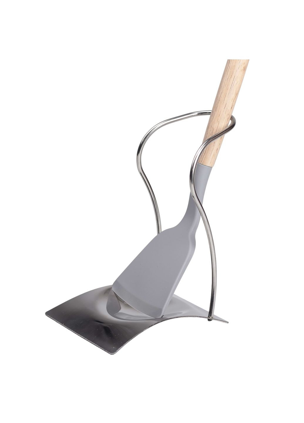 Підставка для ополоника та ложок 12х10,5х17 см, хром No Brand (328440697)