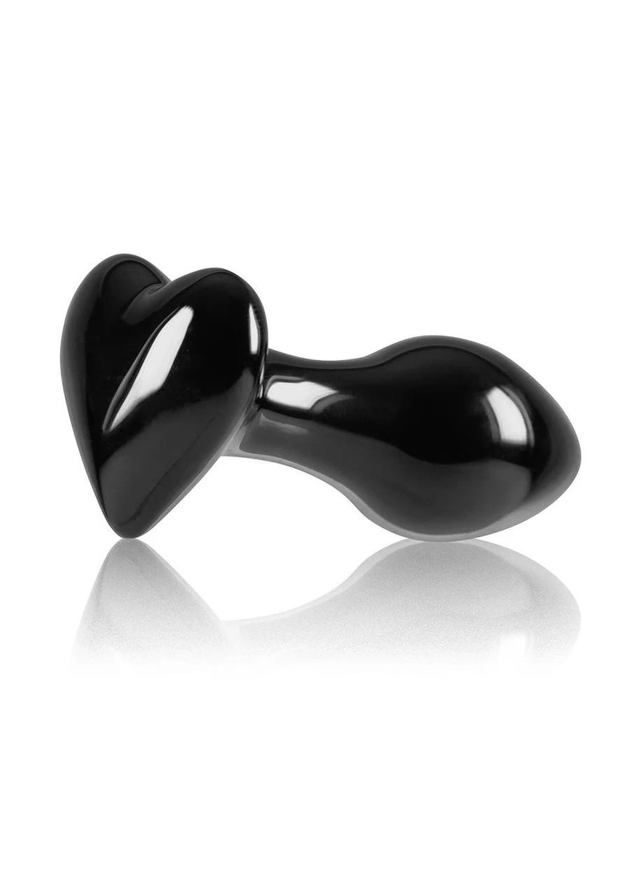 Скляна пробка NS Novelties CRYSTAL HEART BLACK No Brand (303893836)