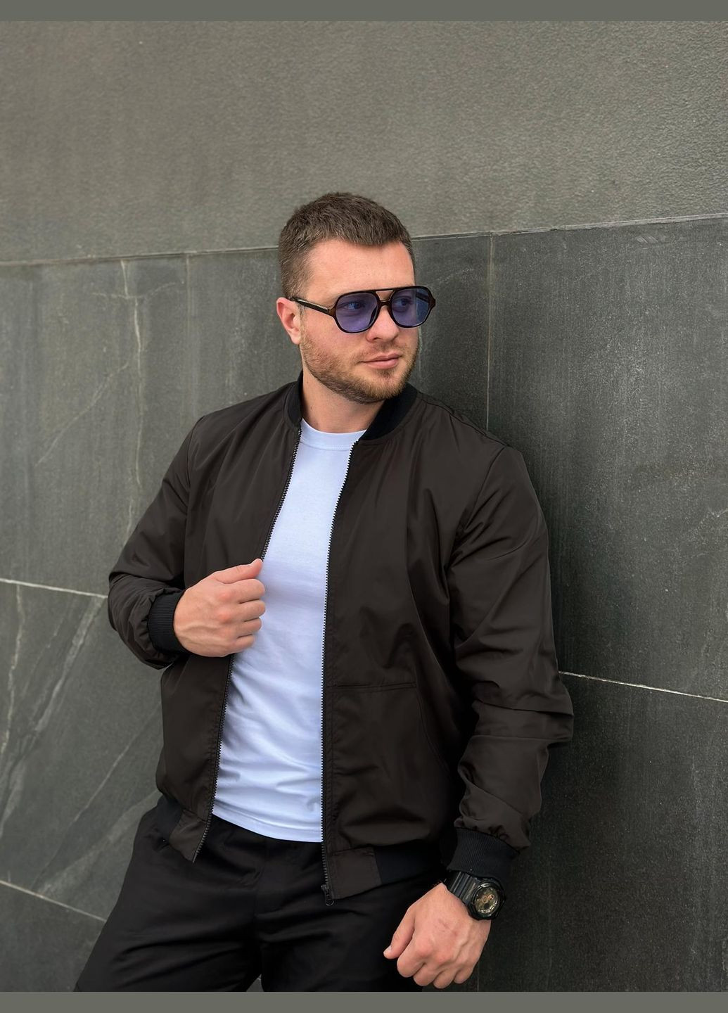 Легкий бомбер из водоотталкивающей ткани Vakko на молнии (327538414)