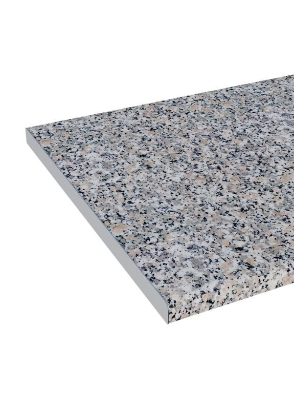 Столешница Гранит Темносерый U-28 мм 250х60 см (EVR-4101) Еверест (311685864)