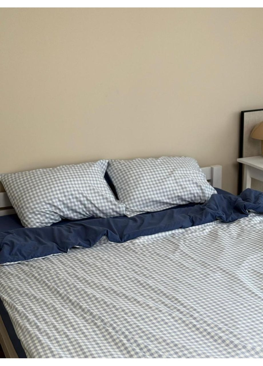 Постільна білизна ГеоПринт, сатин Евро розмір, наволочки 50/70 No Brand (364220004)