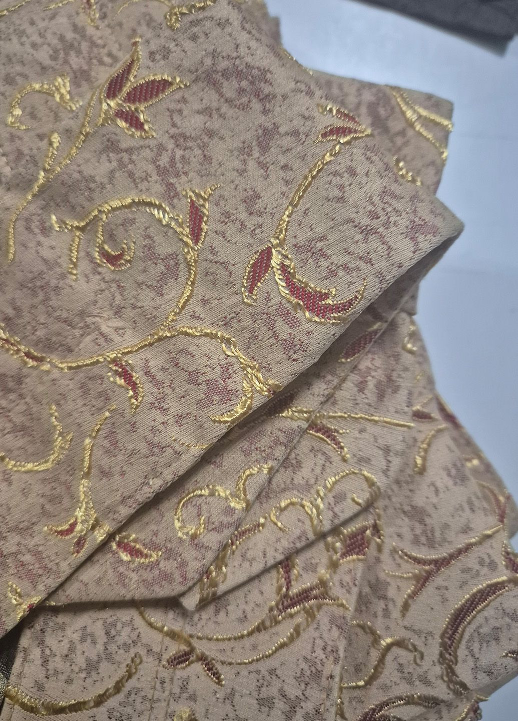 Чохол для столових приборів універсальний, 8х21см бежевий із золотом (1_1кх) Firanka Venzel (331770701)