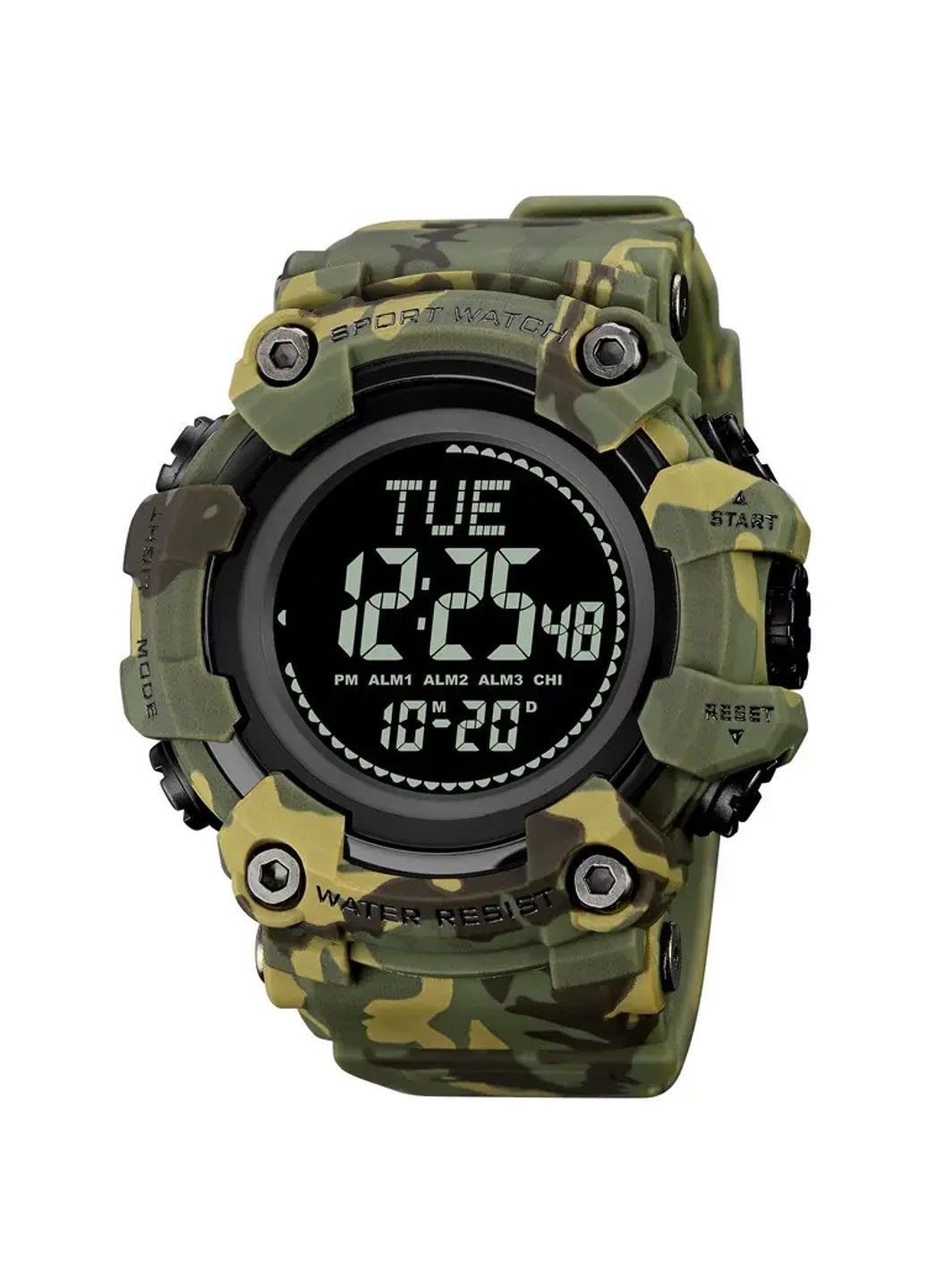 Чоловічий спортивний годинник 2037 з компасом (Камуфляж) Skmei (314483876)