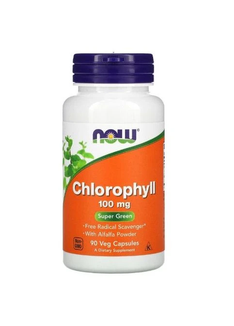 Chlorophyll 100 mg 90 Veg Caps Now Foods (362419082)