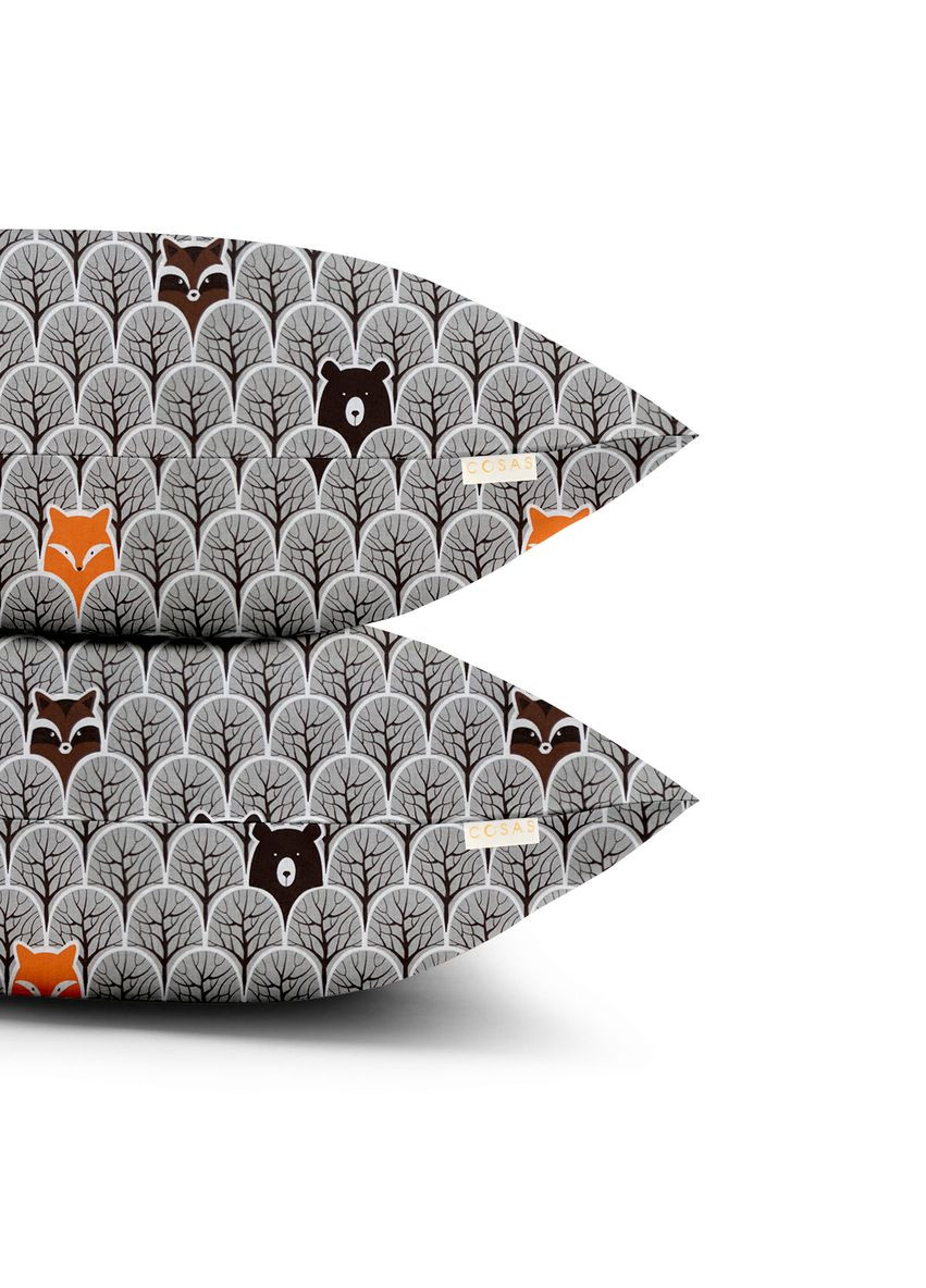 Набір наволочок на подушку 50х70 WOOD ANIMALS (4822052260432) Cosas (367913711)