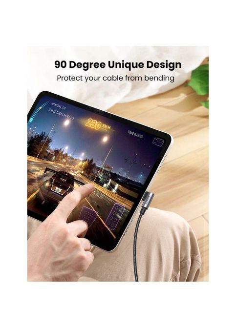 Кабель Ugreen USB 2.0Type-C to Type-C 2.0m 100W US334 Black (268141335)