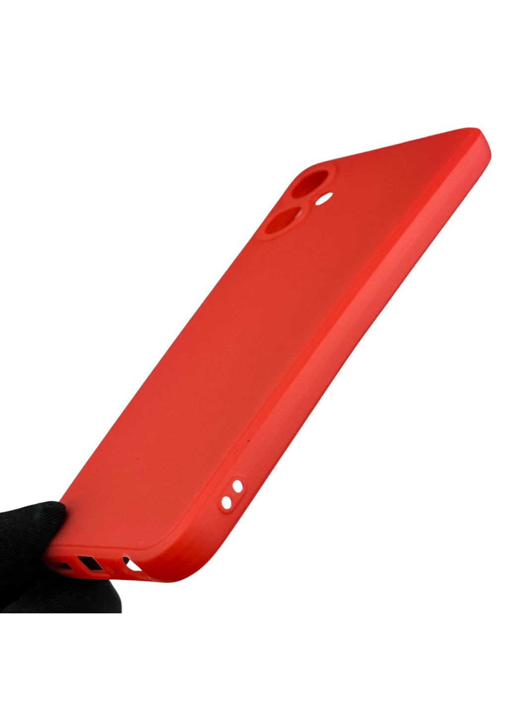 Чехол для Spark 9 Pro (KH7n) с квадратными гранями с защитой камеры на техно спарк 9 про красный Tecno (366022254)