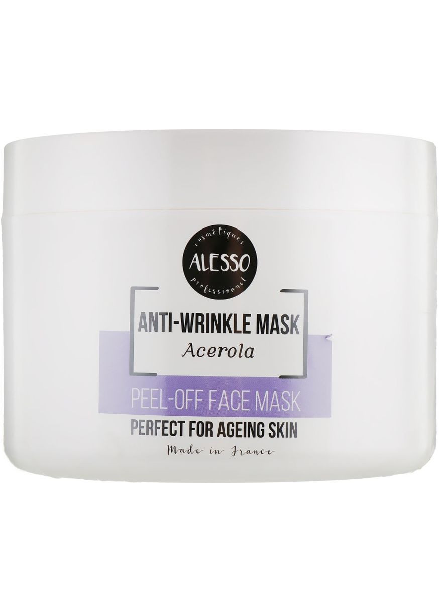 Маска для лица альгинатная с ацеролой против морщин Alesso Professionnel (368635388)
