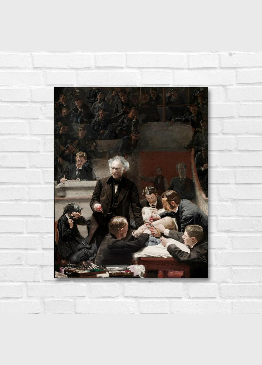 Друк на полотні Клініка Гросса Томаса Ікінса 50x70 No Brand (346495030)