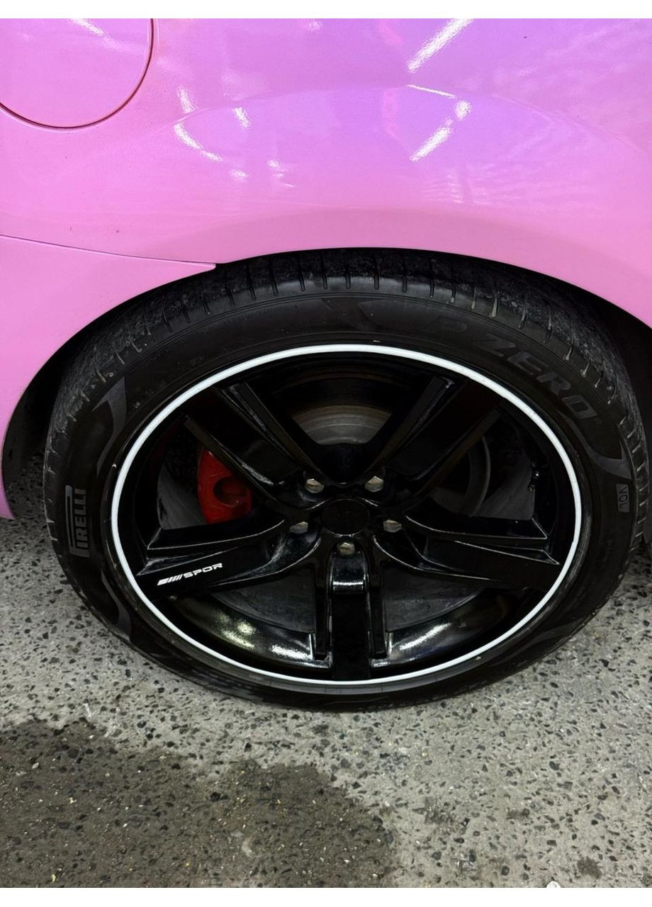 Захисна стрічка обода колеса ЧОРНА гумова 8м (на скотчі) No Brand (371478613)