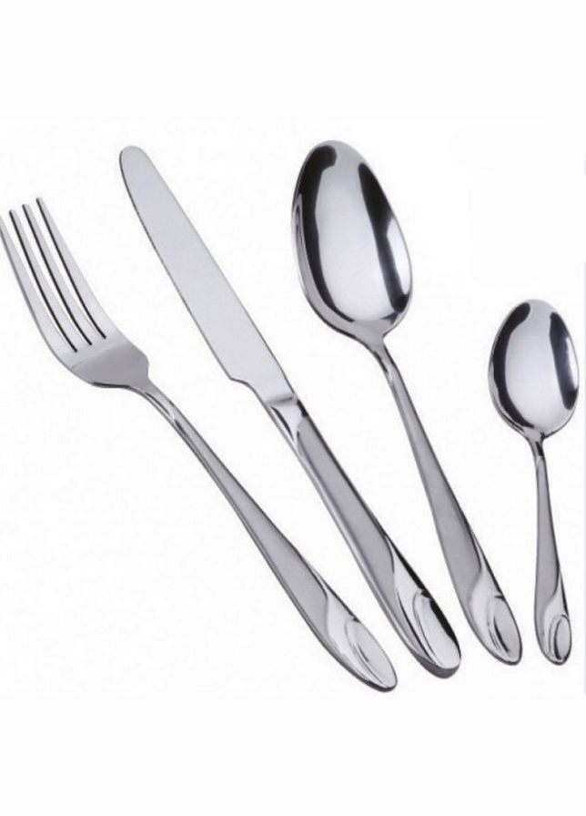 Набір столових приладів Bachmayer BM-2440 з 24 предметів у подарунковій валізі на 6 персон ложки, виделки (вилки), ножі No Brand (317170012)