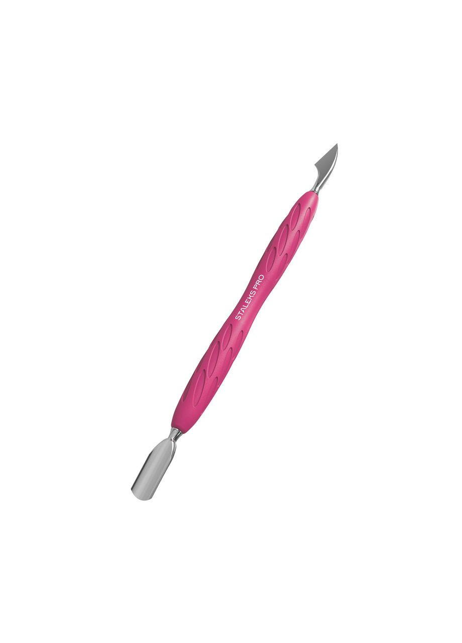 Лопатка маникюрная с силиконовой ручкой Pro UNIQ 10 TYPE 3 (узкий пушер + топорик) Staleks (302521445)
