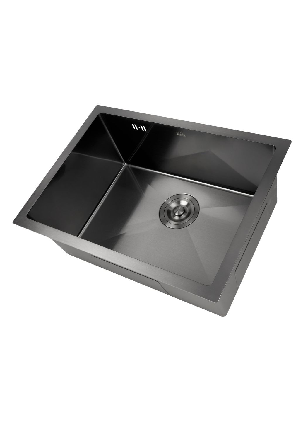 Мийка для кухні чорна під стільницю з PVD покриттям багатофункціональна Nett NB-5742U (362668502)