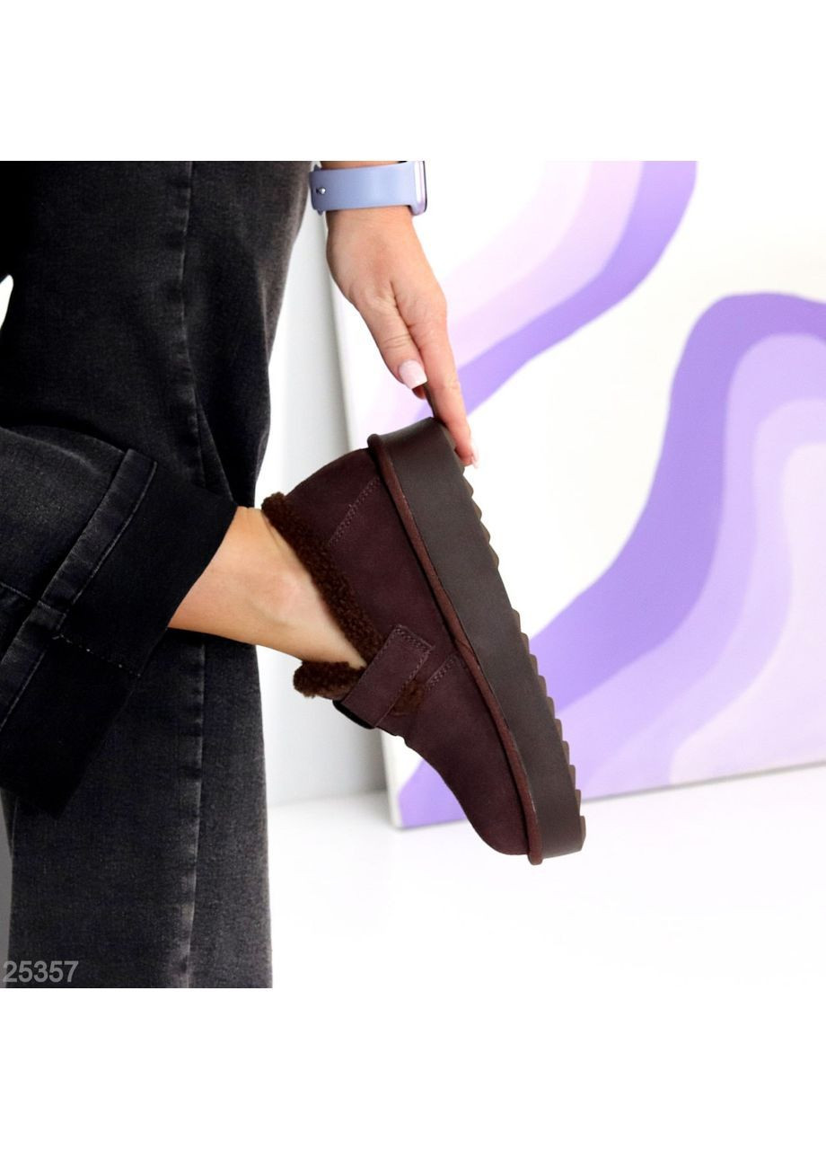 Helen Зимові лофери коричневий з натуральна замша, україна — зима (366684782)