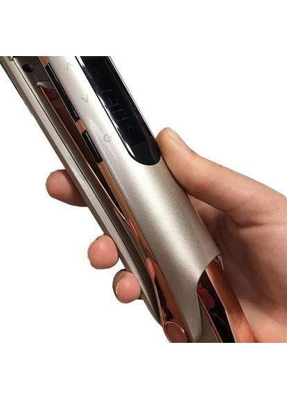 Профессиональная плойка щипцы для выпрямления волос с турмалиновым покрытием GM407 Pro Серебристый Geemy (306716738)