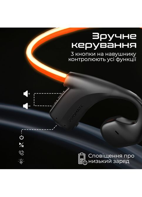 Гарнітура RippleGlow Black (rippleglow.black) Promate (323130614)