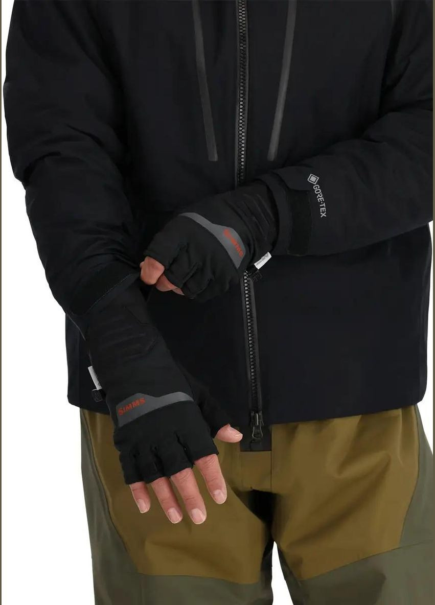 Перчатки из Gore-Tex Windstopper Half Finger Glove Black Simms (341540366)